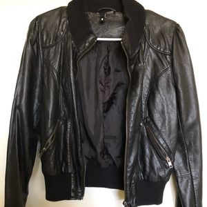Faux leather jacket